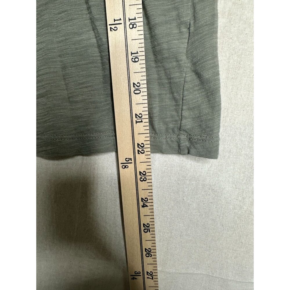 Anthropologie T. LA Puffy Camo Short‎ Sleeve Shirt size XS Green - Picture 7 of 7